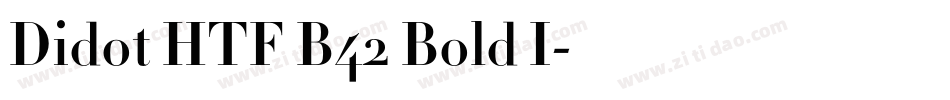 Didot HTF B42 Bold I字体转换